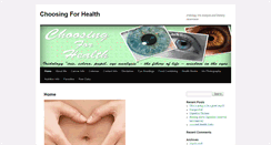 Desktop Screenshot of choosingforhealth.com